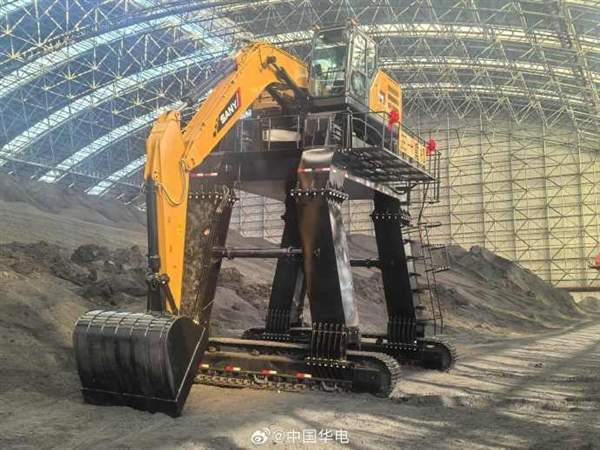 华电潍坊公司首台铁路卸煤机投运：4米加长支架腿_久阳机械