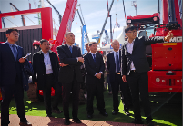 徐念沙会长到bauma 2025参观调研_久阳机械