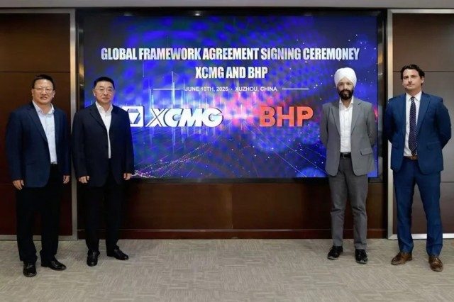 徐工集团与必和必拓签署矿业设备供应全球框架协议