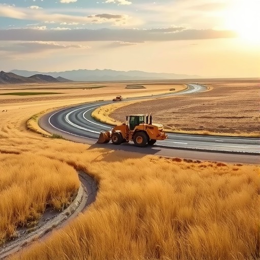 摄影月赛丨12-草原上的交通建设者（图）