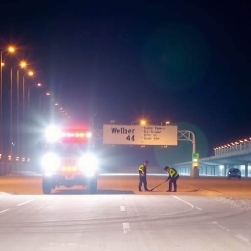 摄影月赛丨11-雪夜不眠，为路护航（图）