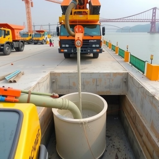 宜昌长江公铁大桥8号墩主塔承台完成首次混凝土浇筑_久阳机械 宜昌长江公铁大桥8号墩主塔承台完成首次混凝土浇筑_久阳机械