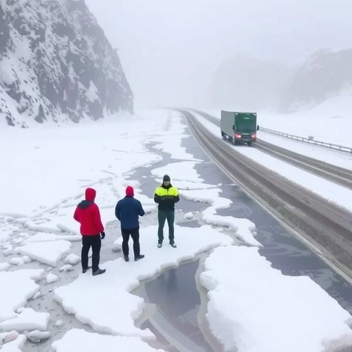 快速融化零下30度道路结冰!甘肃公交建团队研发新型融雪剂_久阳机械 快速融化零下30度道路结冰!甘肃公交建团队研发新型融雪剂_久阳机械