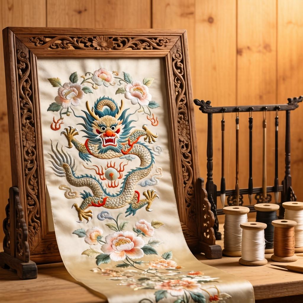 针丝藏古韵 指尖绣非遗
