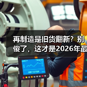 再制造是旧货翻新？别傻了，这才是2026年最该了解的暴利机会（图1）