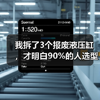 我拆了3个报废液压缸,才明白90%的人选型都错了(图2) 我拆了3个报废液压缸,才明白90%的人选型都错了(图2)