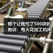 那个让我亏了500块的教训:电火花加工机床到底该怎么选(图1) 那个让我亏了500块的教训:电火花加工机床到底该怎么选(图1)