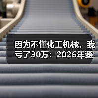 因为不懂化工机械,我亏了30万:2026年避坑指南(图1) 因为不懂化工机械,我亏了30万:2026年避坑指南(图1)