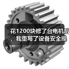 花1200块修了台电机后，我重写了设备安全操作规程（图3）