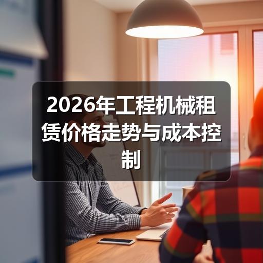2026年工程机械租赁价格走势与成本控制策略 - 智穹界久阳机械 2026年工程机械租赁价格走势与成本控制策略