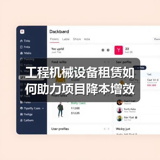 工程机械设备租赁如何助力项目降本增效 - 智穹界久阳机械 工程机械设备租赁如何助力项目降本增效