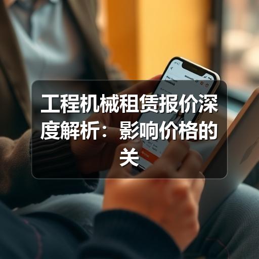 工程机械租赁报价深度解析：影响价格的关键因素与选择策略