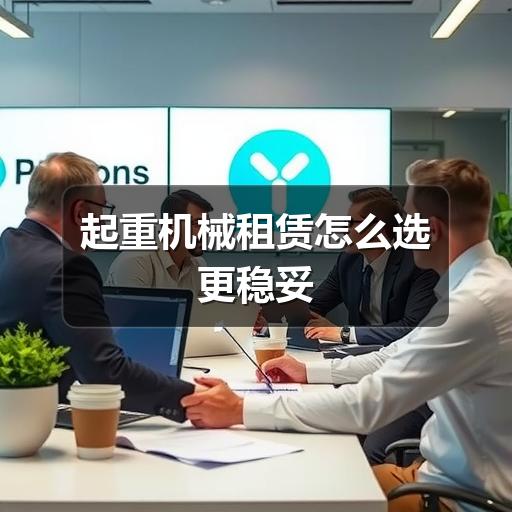 起重机械租赁怎么选更稳妥