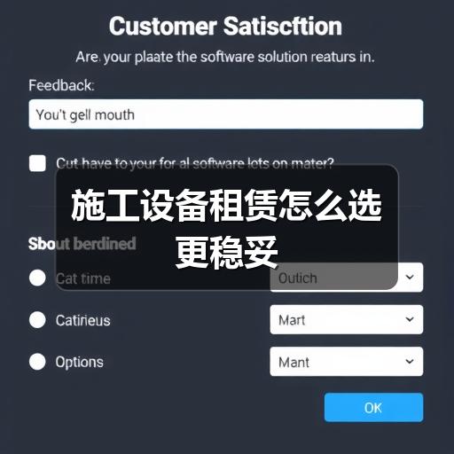 施工设备租赁怎么选更稳妥 施工设备租赁怎么选更稳妥