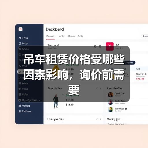 吊车租赁价格受哪些因素影响,询价前需要了解什么 吊车租赁价格受哪些因素影响,询价前需要了解什么
