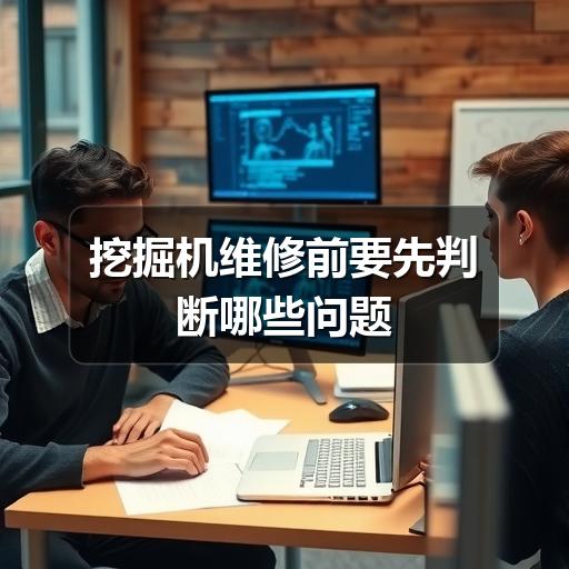 挖掘机维修前要先判断哪些问题