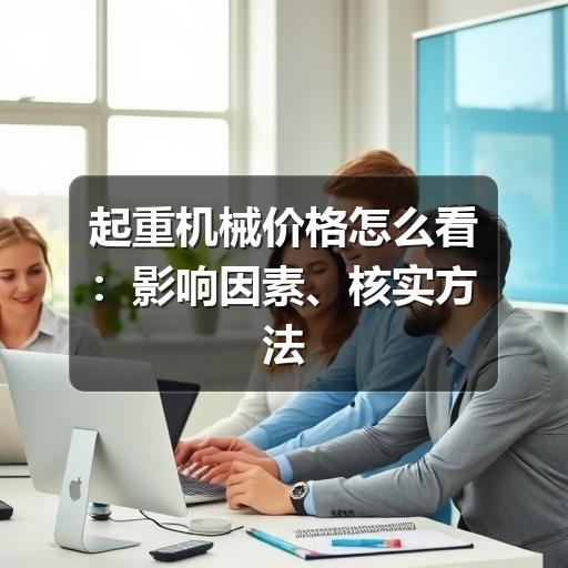 起重机械价格怎么看:影响因素、核实方法与选购要点 - 智穹界久阳机械 起重机械价格怎么看:影响因素、核实方法与选购要点