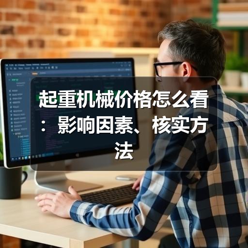 起重机械价格怎么看:影响因素、核实方法与选购要点 - 智穹界久阳机械 起重机械价格怎么看:影响因素、核实方法与选购要点
